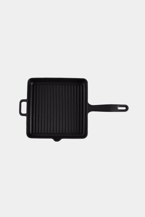 Beyaz Sapore Siyah Kare Döküm Tava 25 cm